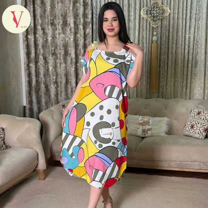 روب الألوان قماش بارد صيف 2025 ❤️