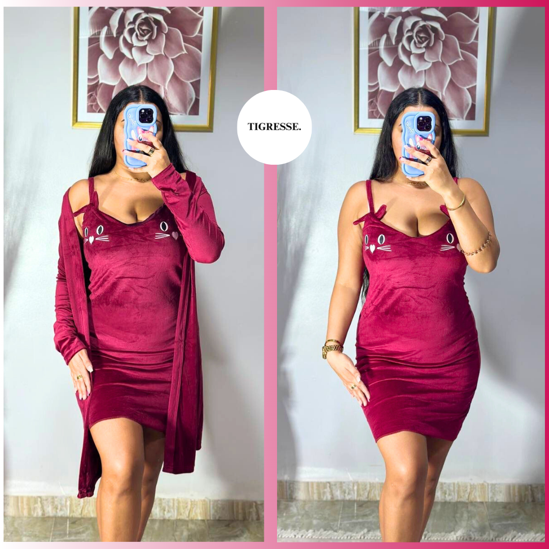 أنــسومبل 2 قـطـع الـقـطة 😻 قطــيفة سوبر صوفت