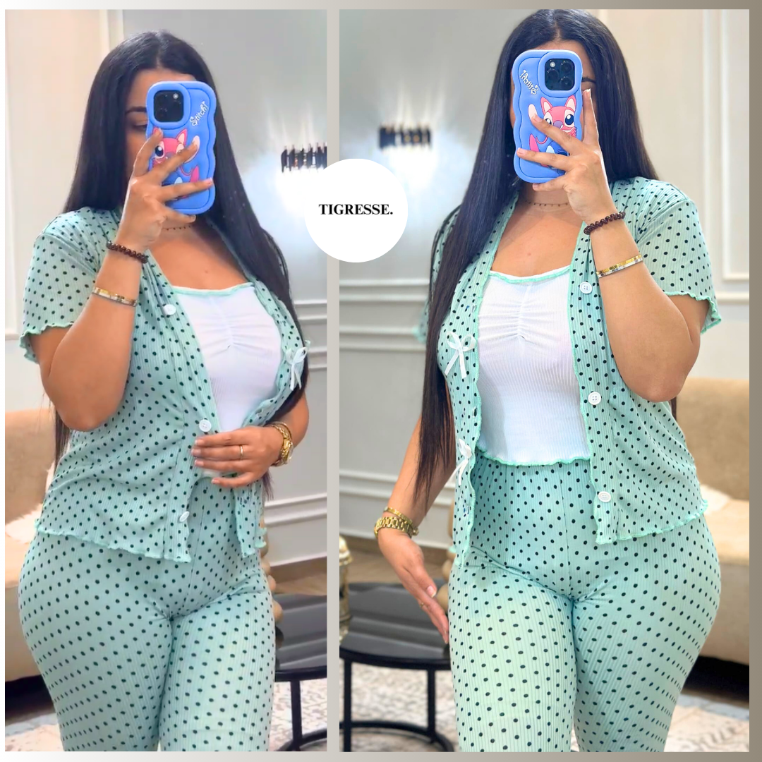 ENSEMBLE FRAISE 🍓 Chemise Besti & Pantalon