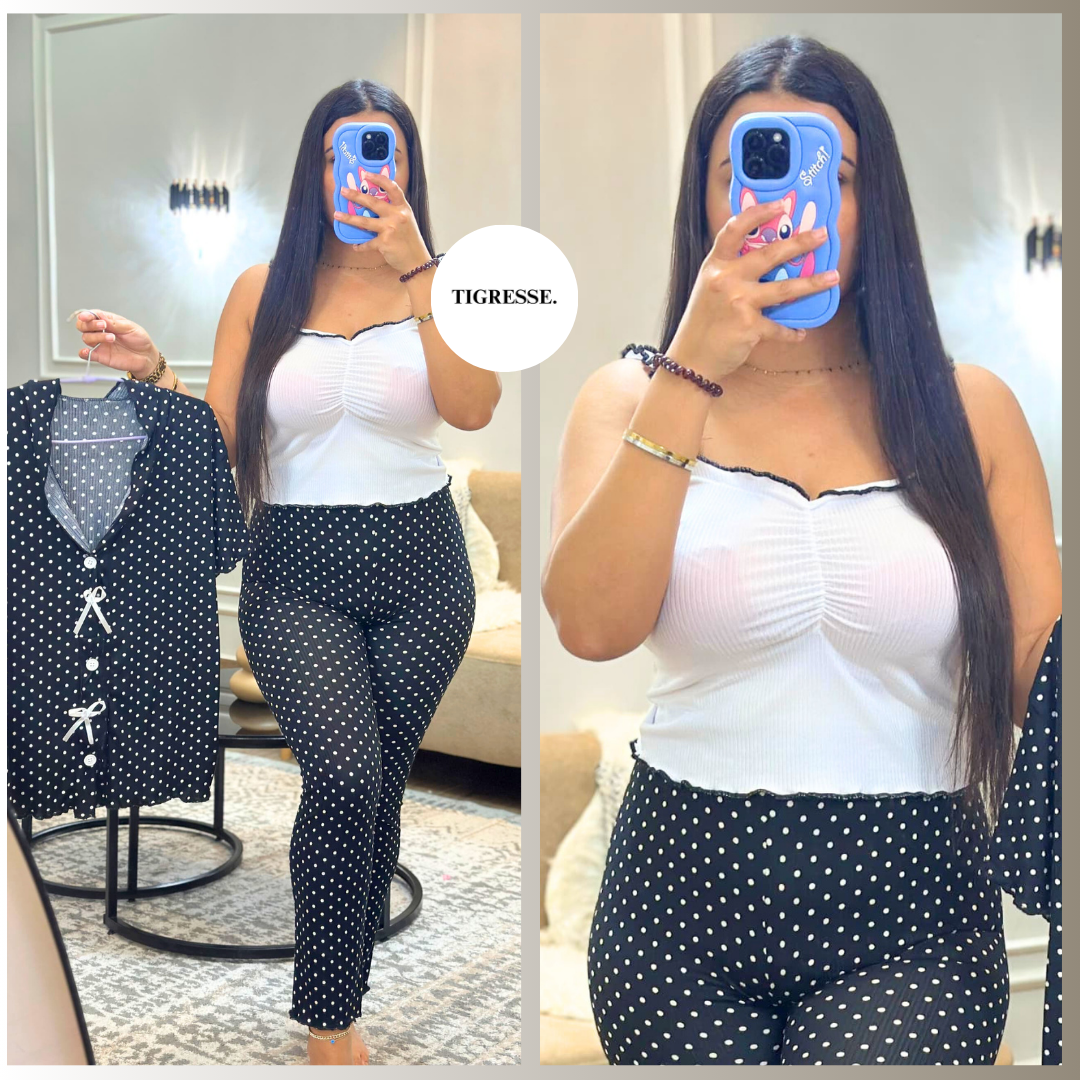 ENSEMBLE FRAISE 🍓 Chemise Besti & Pantalon