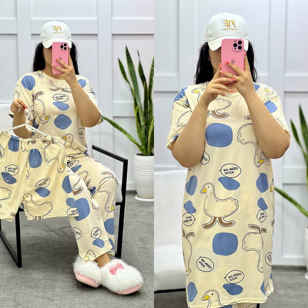 Ensemble 4PCS 💕 بيجــامة أربع قـطـع