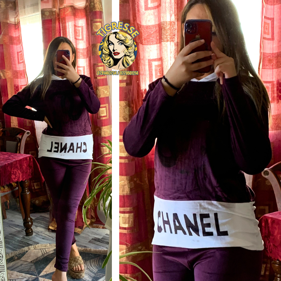 Pijama CHANEL ✨ قـطـيفة حـنيـنـة و خــفيــفـة